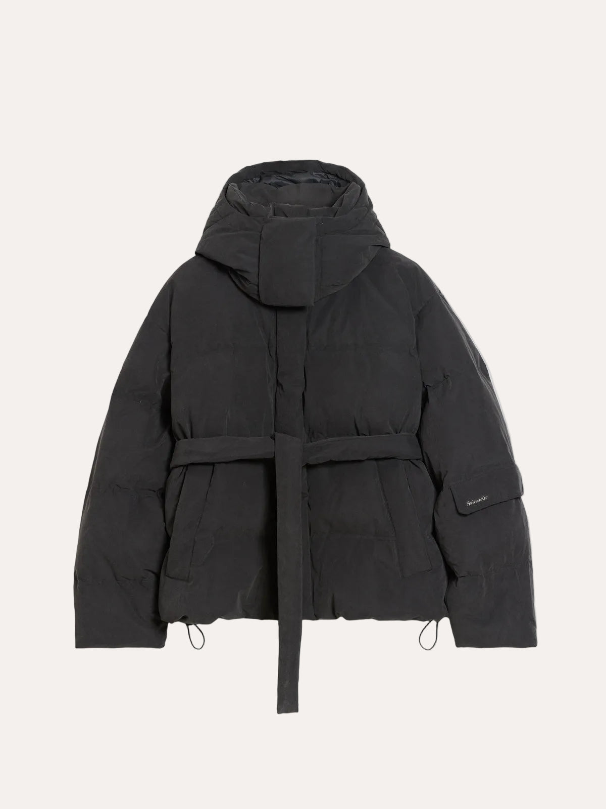 Steilia Brushed Down Jkt - Black, packshot