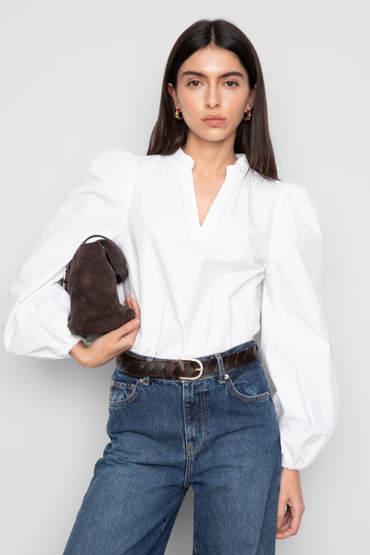 Infinity Blouse White - modellbilde fra siden