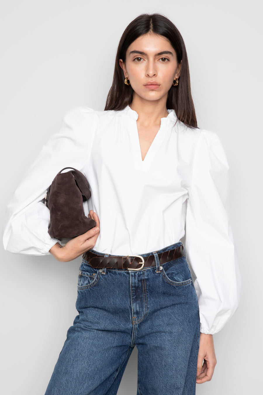 Infinity Blouse White - modellbilde fra siden