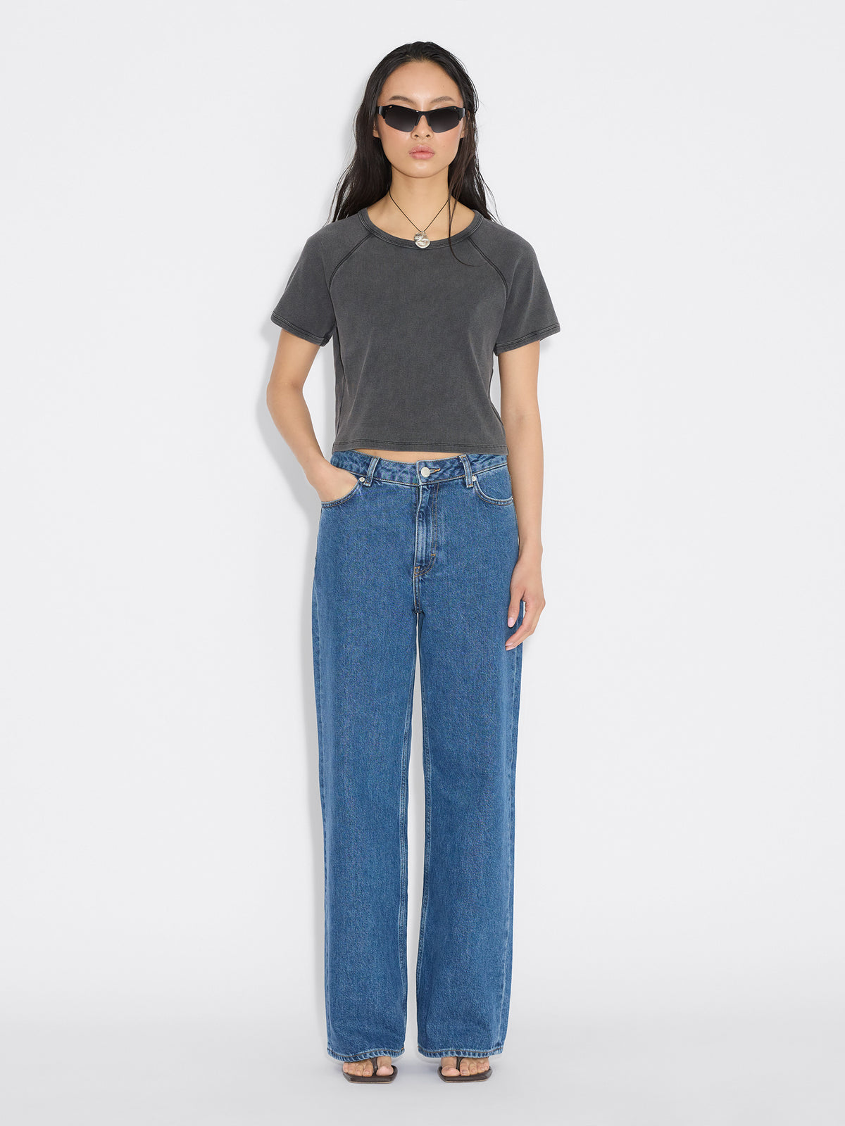 W Wide Jeans Mid Blue - Holzweiler - Bogart