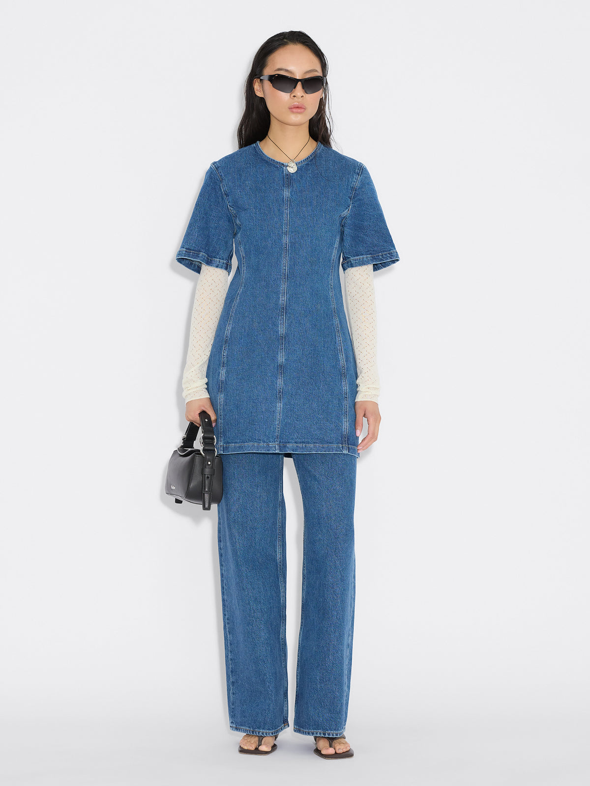 W Wide Jeans Mid Blue - Holzweiler - Bogart