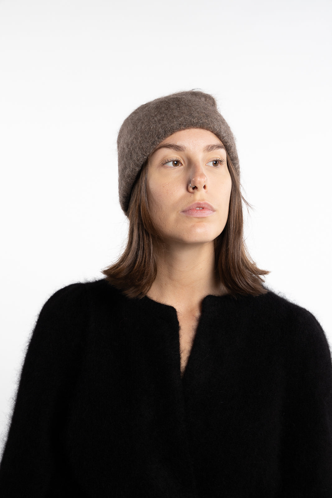 Silje Chunky Hat- Brown