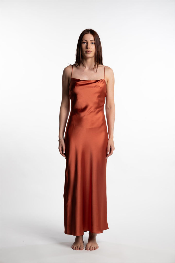 Eila Dress- Terracotta