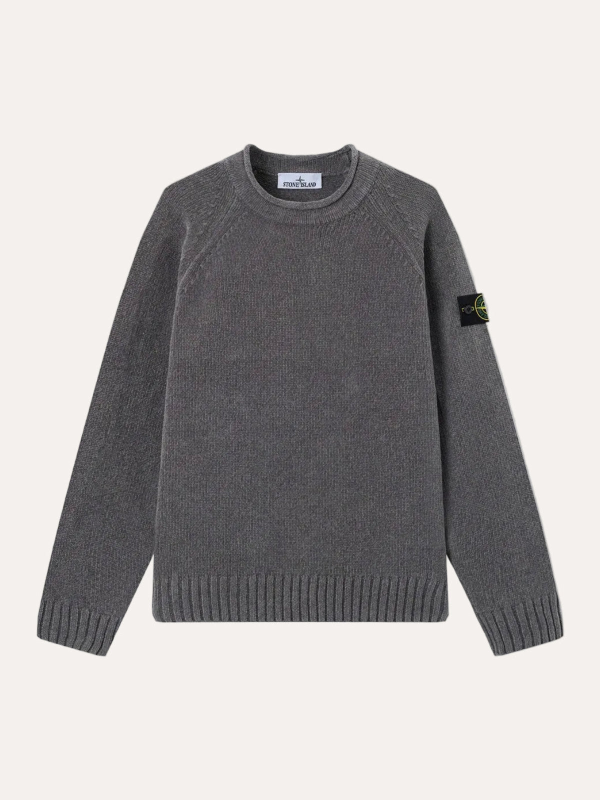 5100013 Loose-fit Chenille Crewneck Jumper Grey - packshot