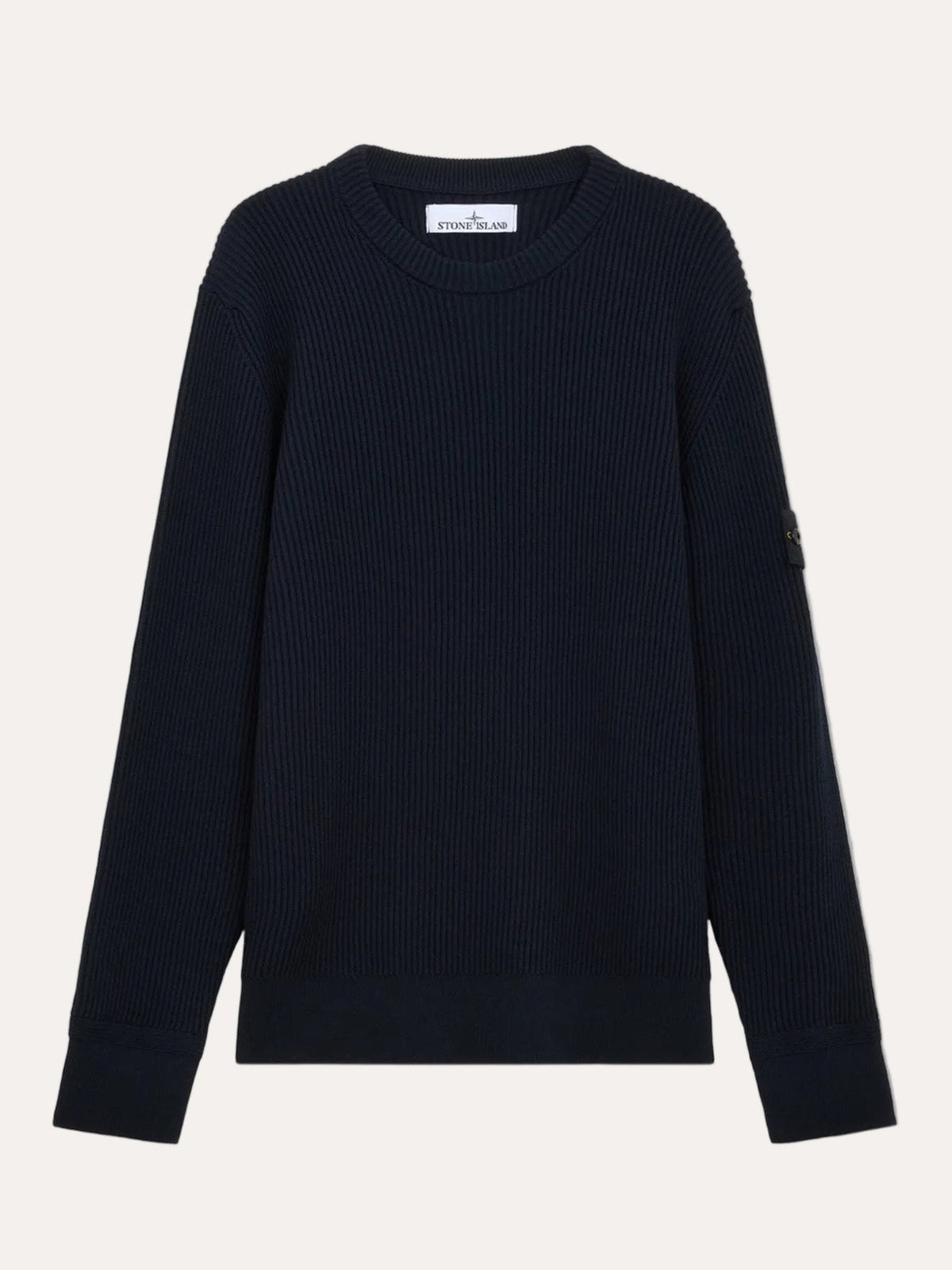 Navy Wool Roundneck Sweater - packshot