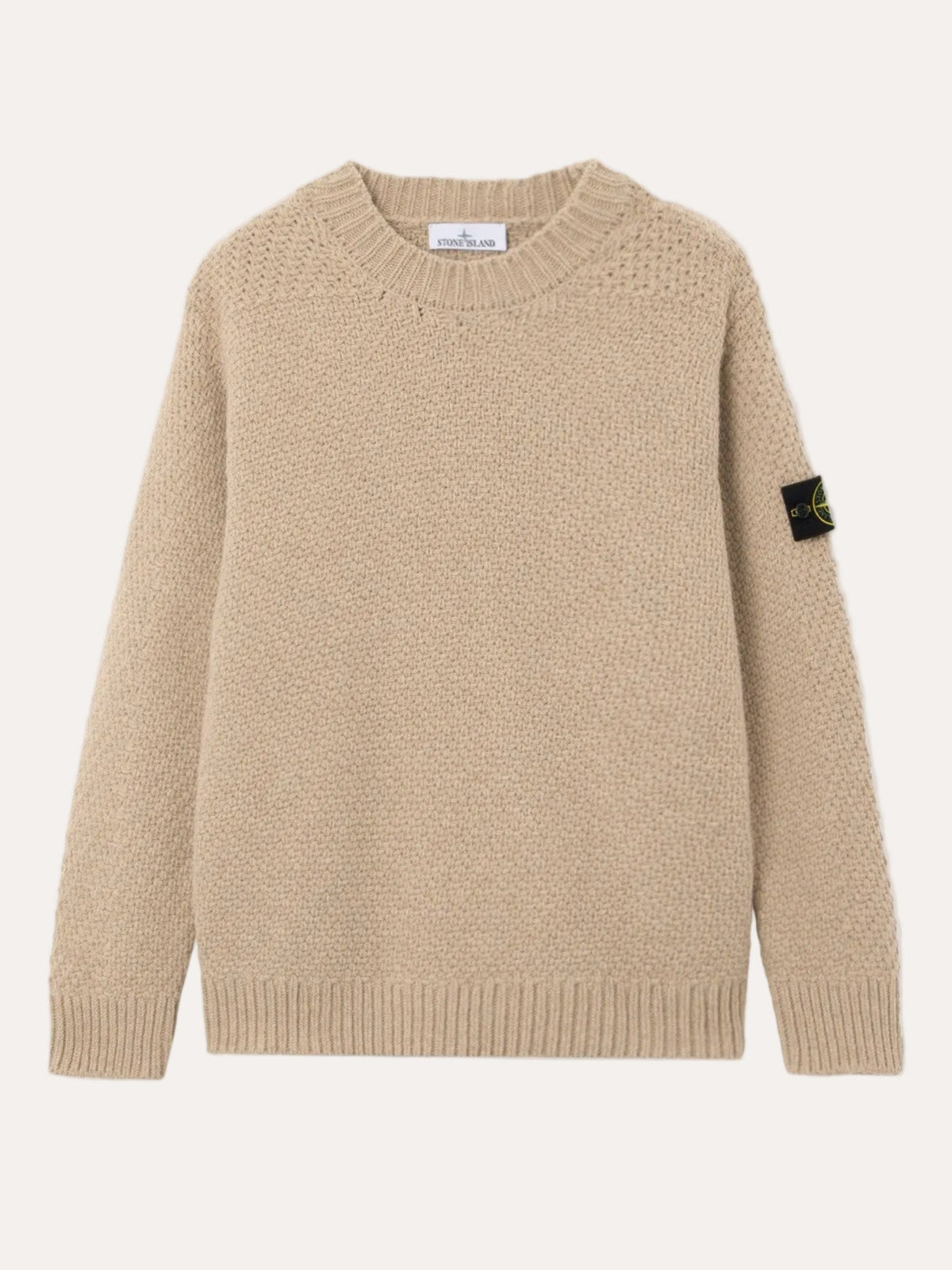 5100055 Loose-fit crewneck jumper Biscuit Melange