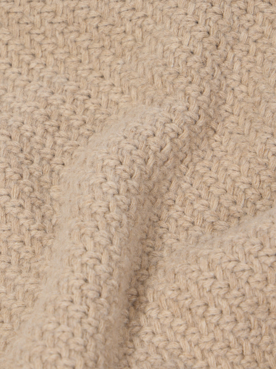 5100055 Loose-fit crewneck jumper Biscuit Melange