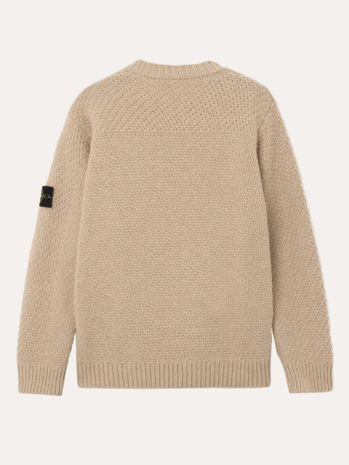 5100055 Loose-fit crewneck jumper Biscuit Melange