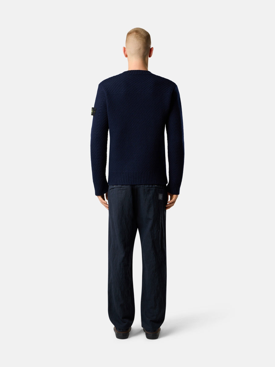 5100055 Loose-fit crewneck jumper Navy Blue
