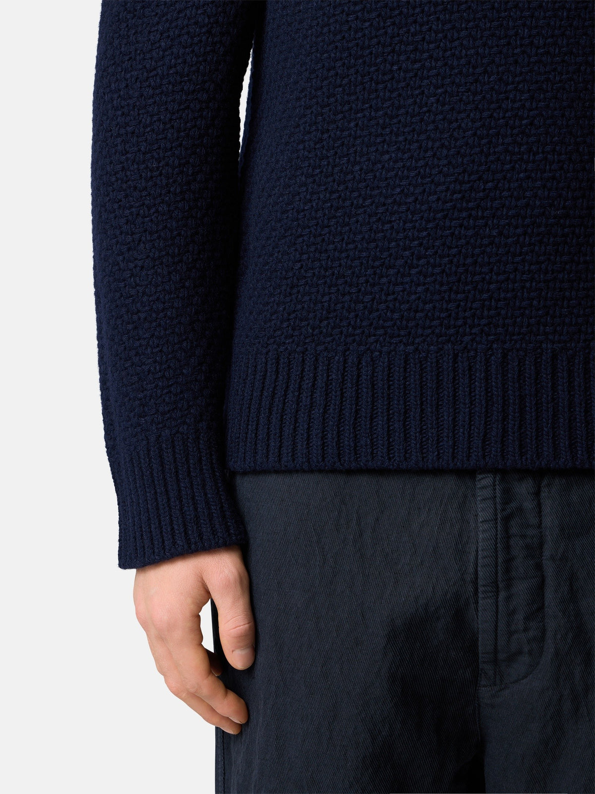 5100055 Loose-fit crewneck jumper Navy Blue