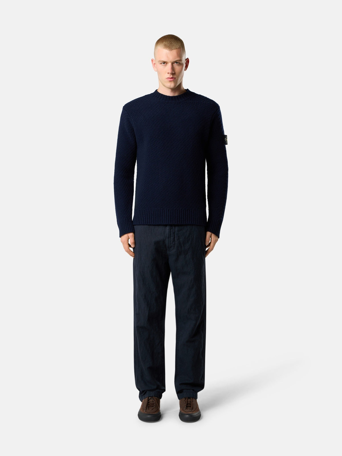 5100055 Loose-fit crewneck jumper Navy Blue