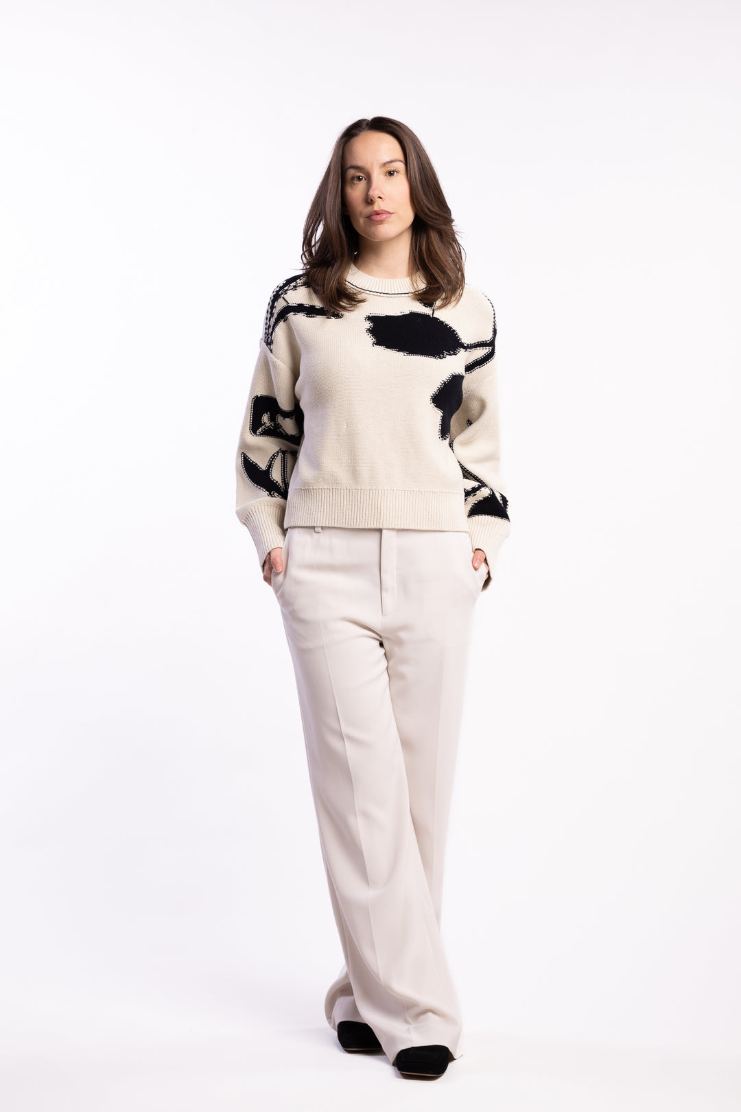 Salila Sweater 15529 - Cream Ashbloom