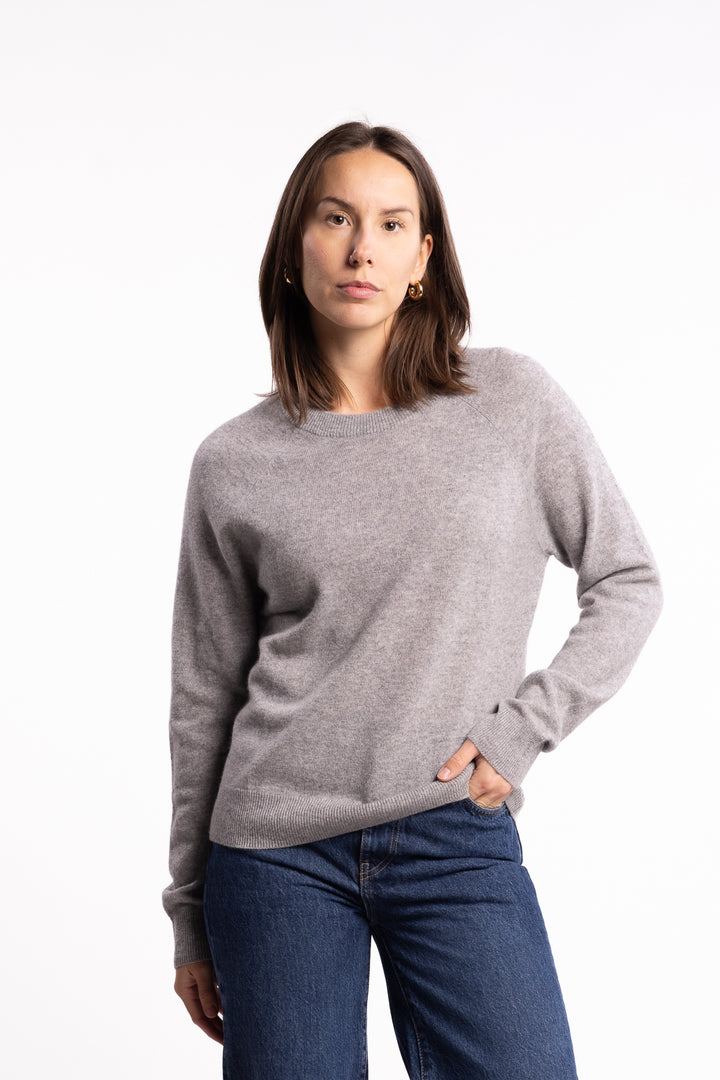Boston O- Neck 6304- Grey Melange