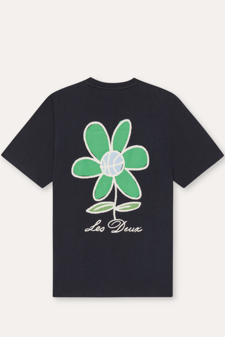 Flower T-Shirt Dark Blue Night