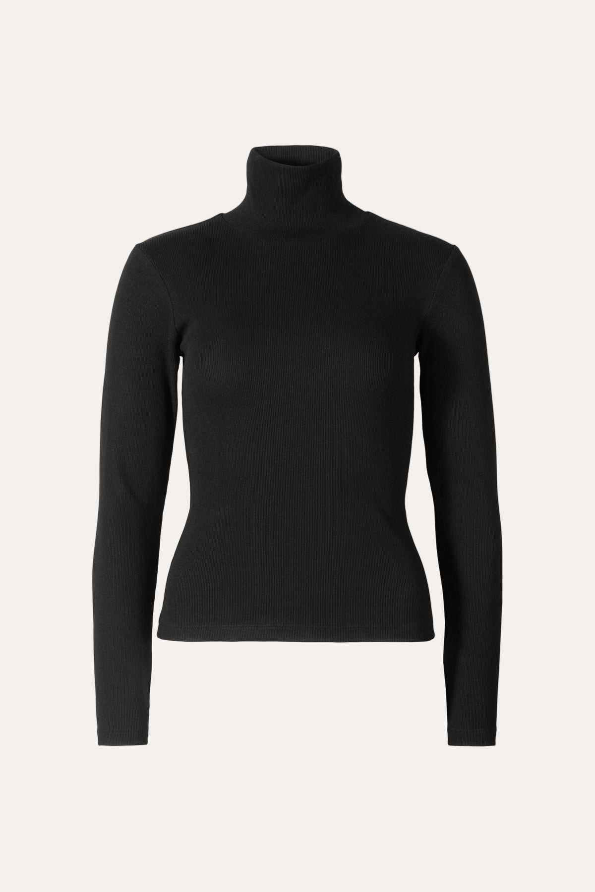 Petra Rib Turtleneck - Black