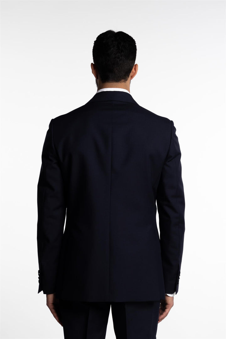 Attitude Wool/Mohair Blazer Navy