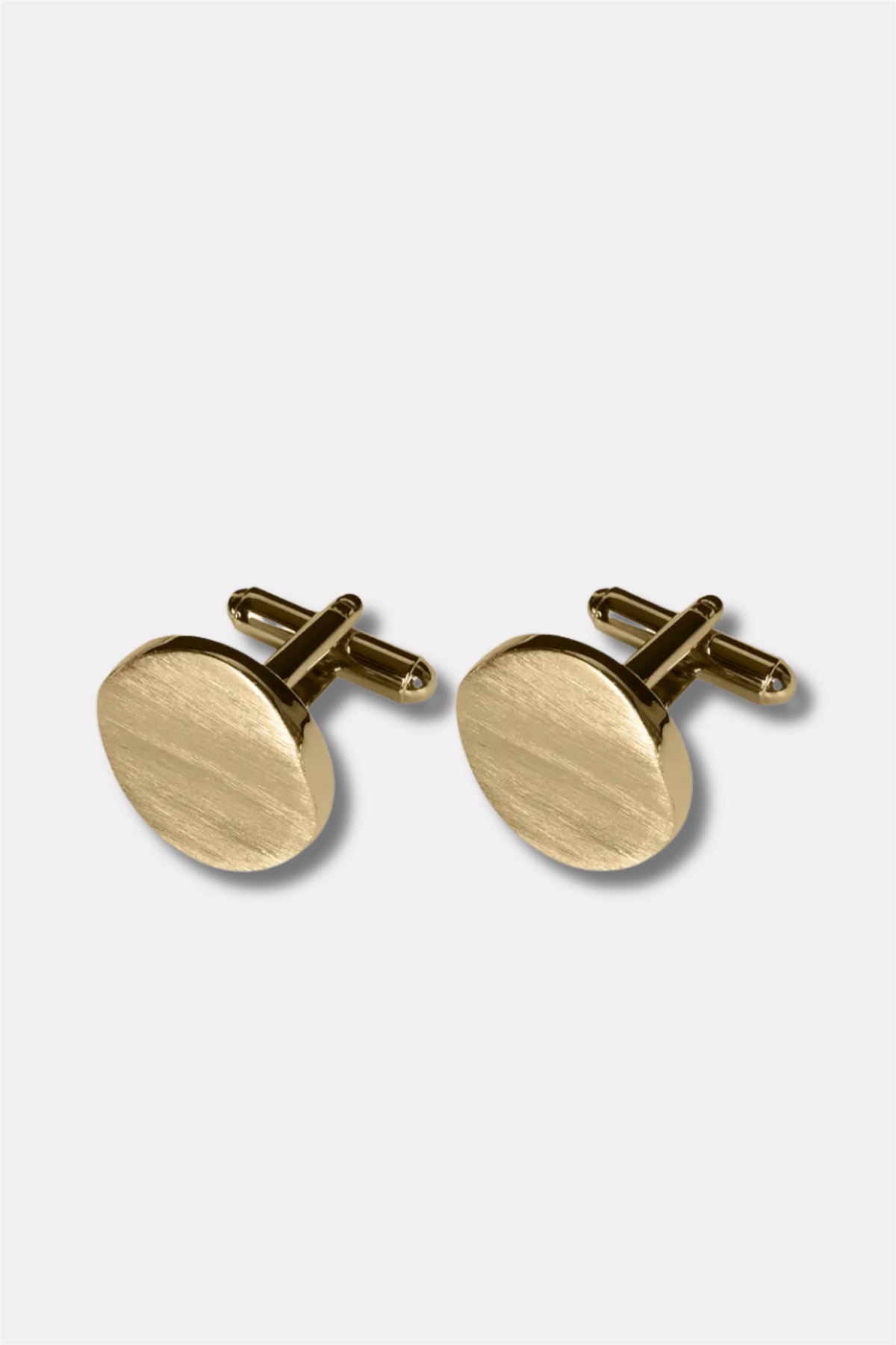 Gold Round Cufflinks