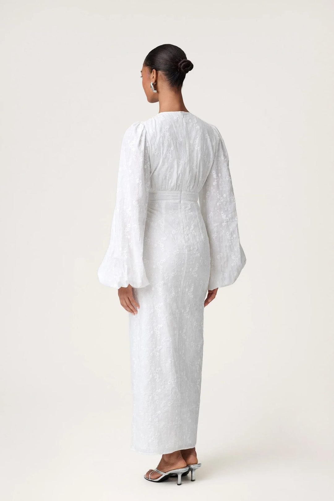 Positano dress- White Embroidery