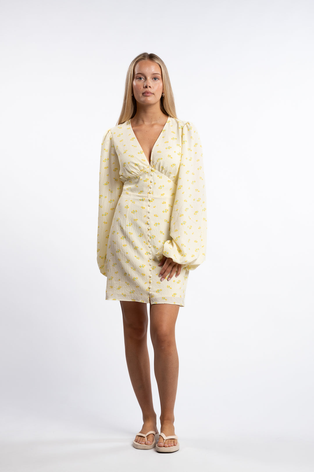 Florence dress- Pastel Yellow