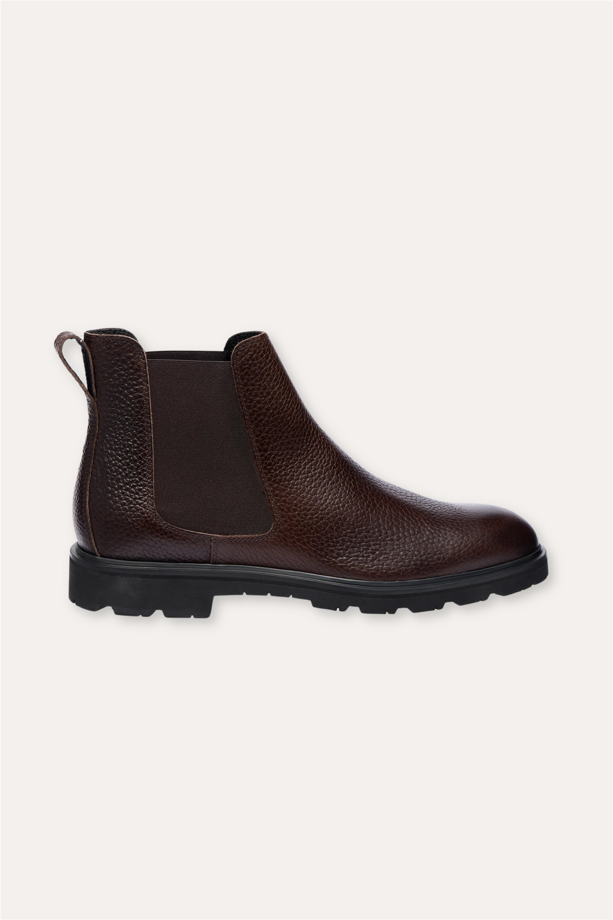 Thunder Chelsea Boot Dark Brown Structured