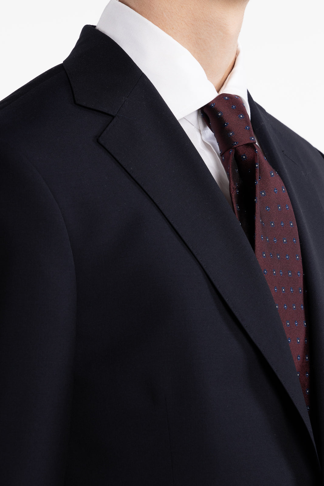 Silk Woven Tie Burgundy