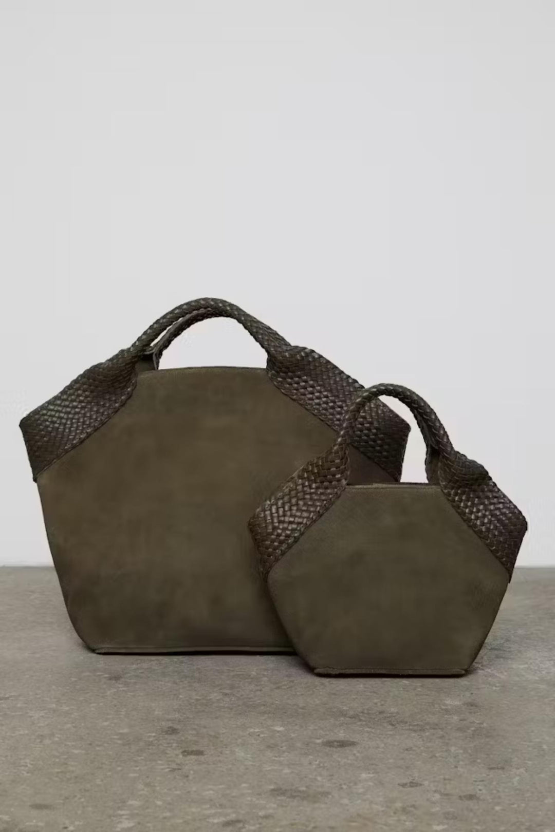 Aura Bag Small- Olive Suede