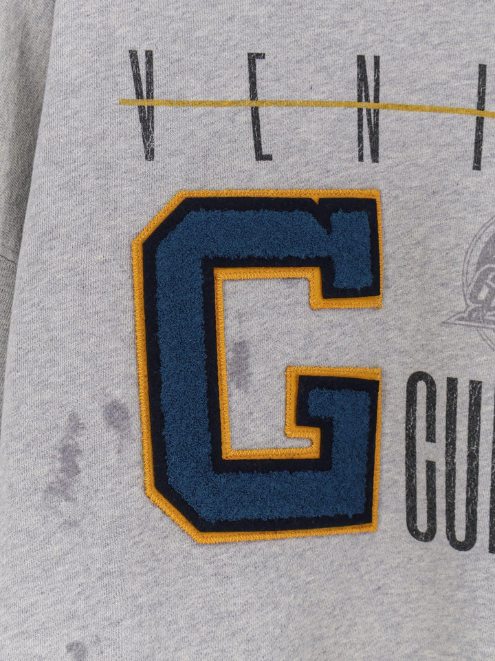 Journey Unisex Crewneck Heavy Fleece Vintage Treatment Alluminium Melange Gray