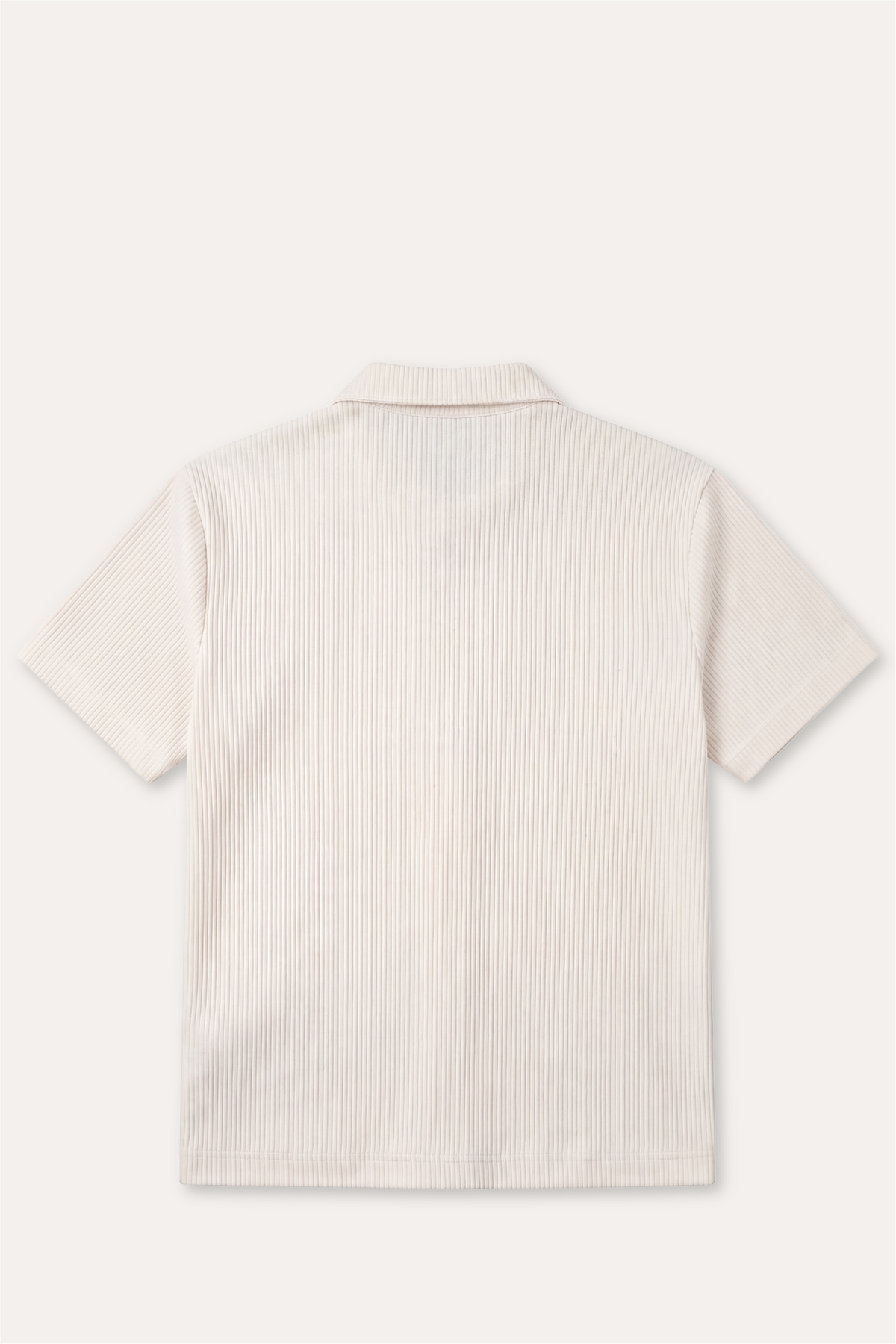 Rib Cotton Shirt Off White