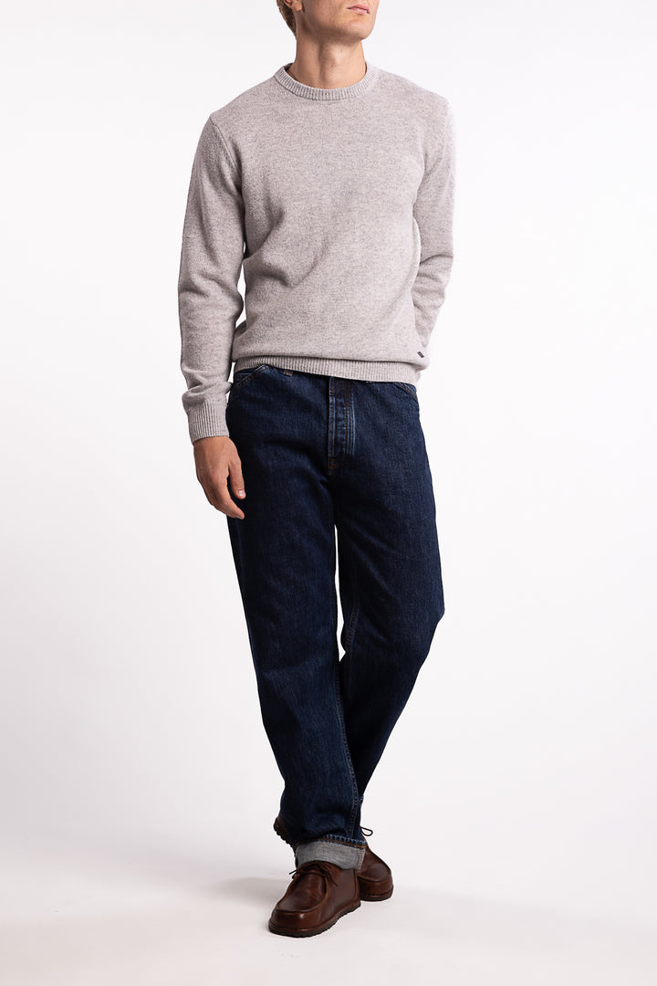 Essential Patch Crew Light Grey Marl