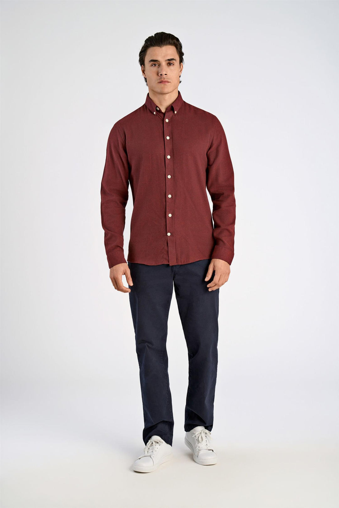 Flannel Shirt Burgundy