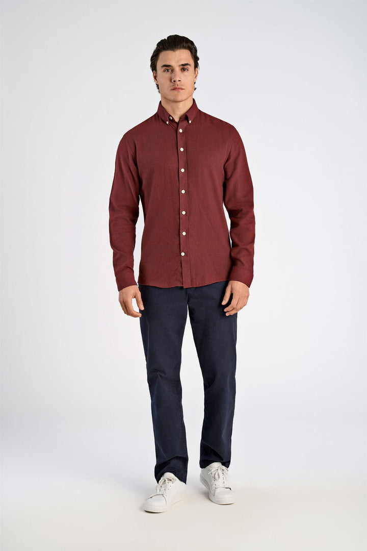 Flannel Shirt Burgundy