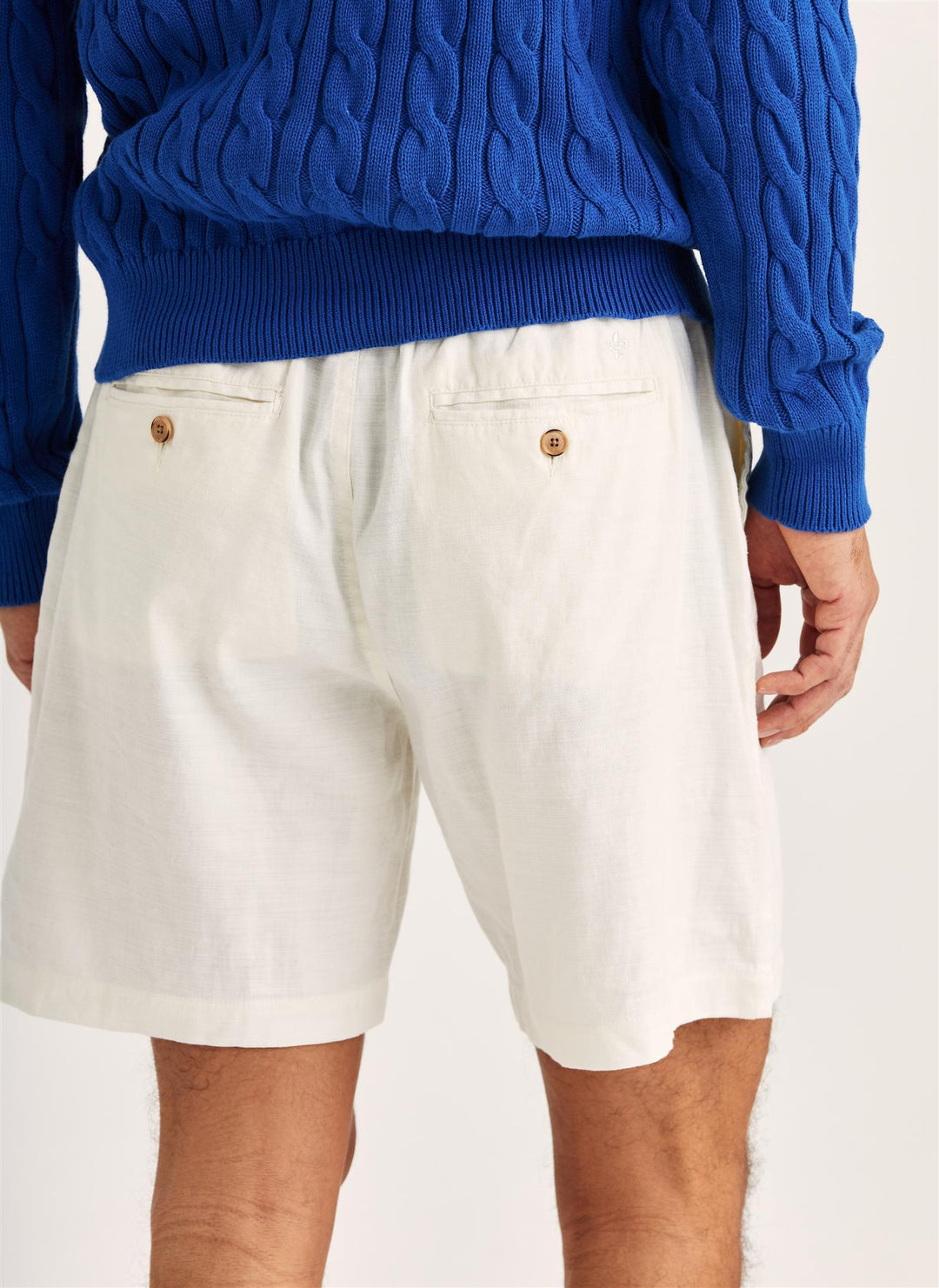 Fenix Linen Shorts Off White