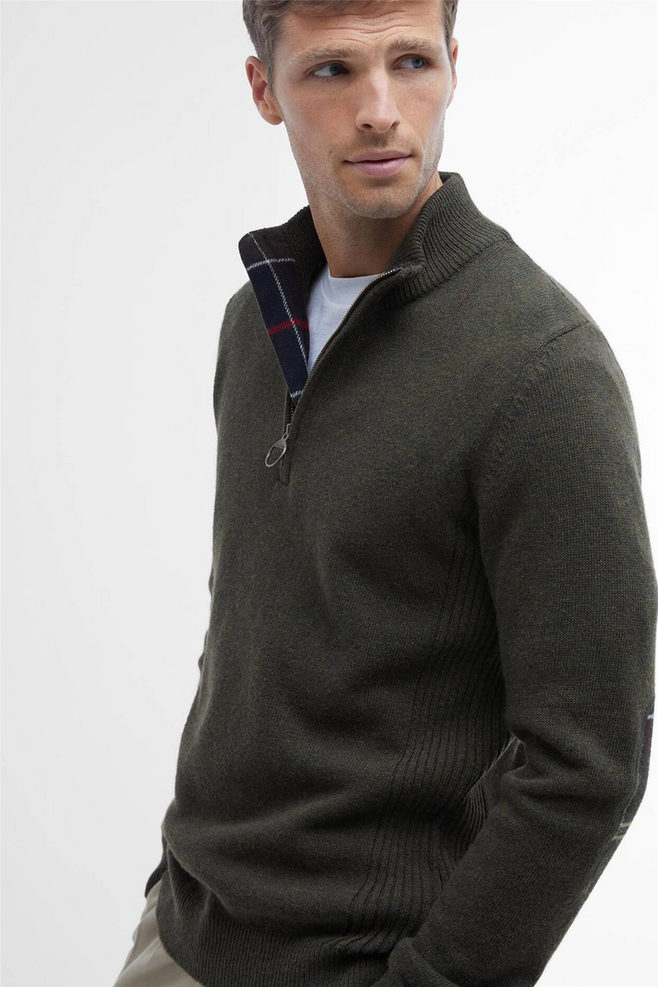 Holden Half Zip Olive Marl