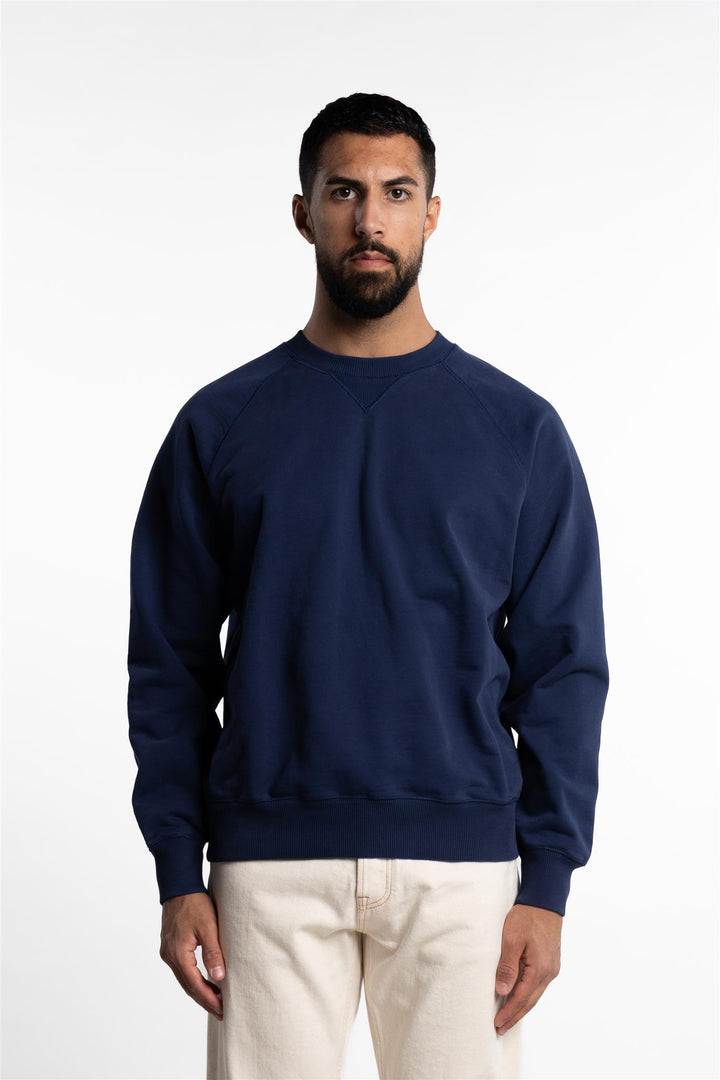 Cotton Jersey Sweatshirt Navy