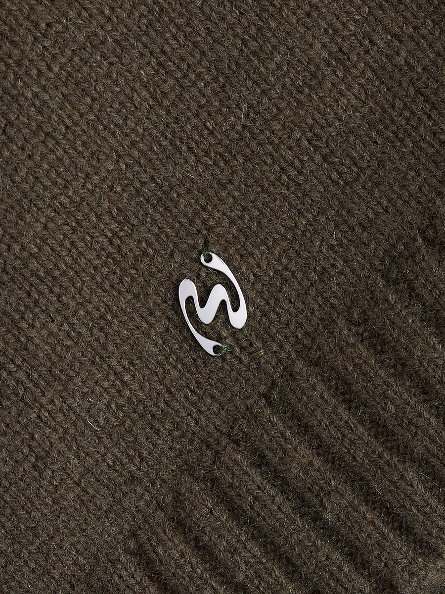 Andreas Zip-Up Cardigan Dk. Green