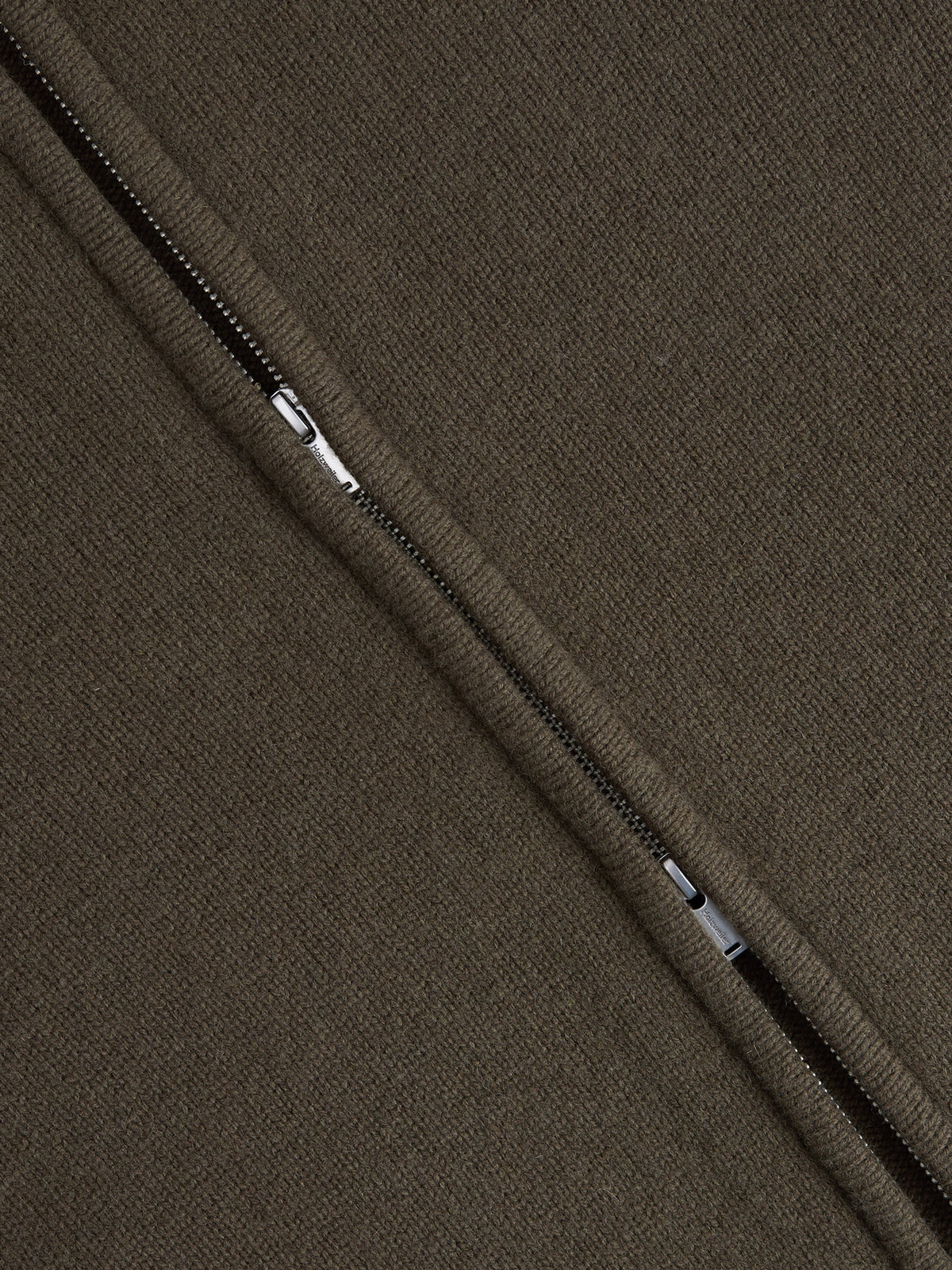 Andreas Zip-Up Cardigan Dk. Green