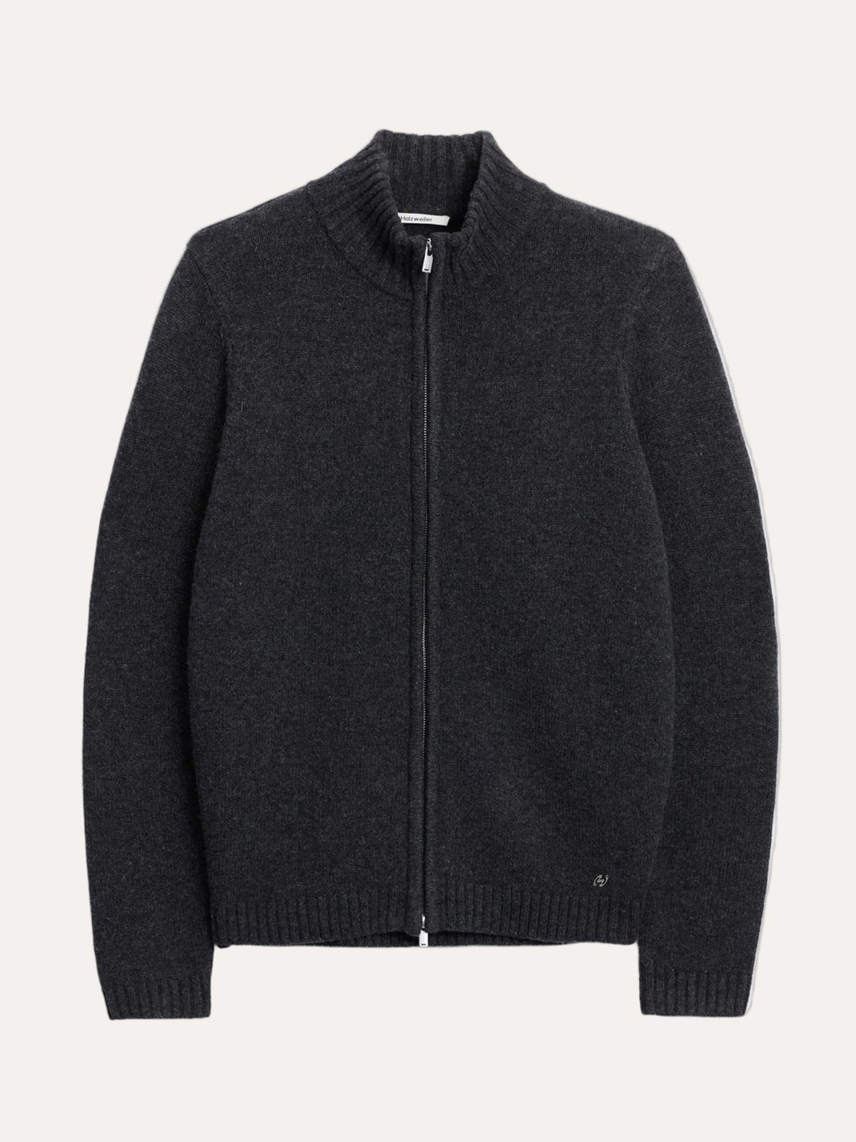 Holzweiler Andreas Zip-Up Cardigan Dk. Grey - packshot