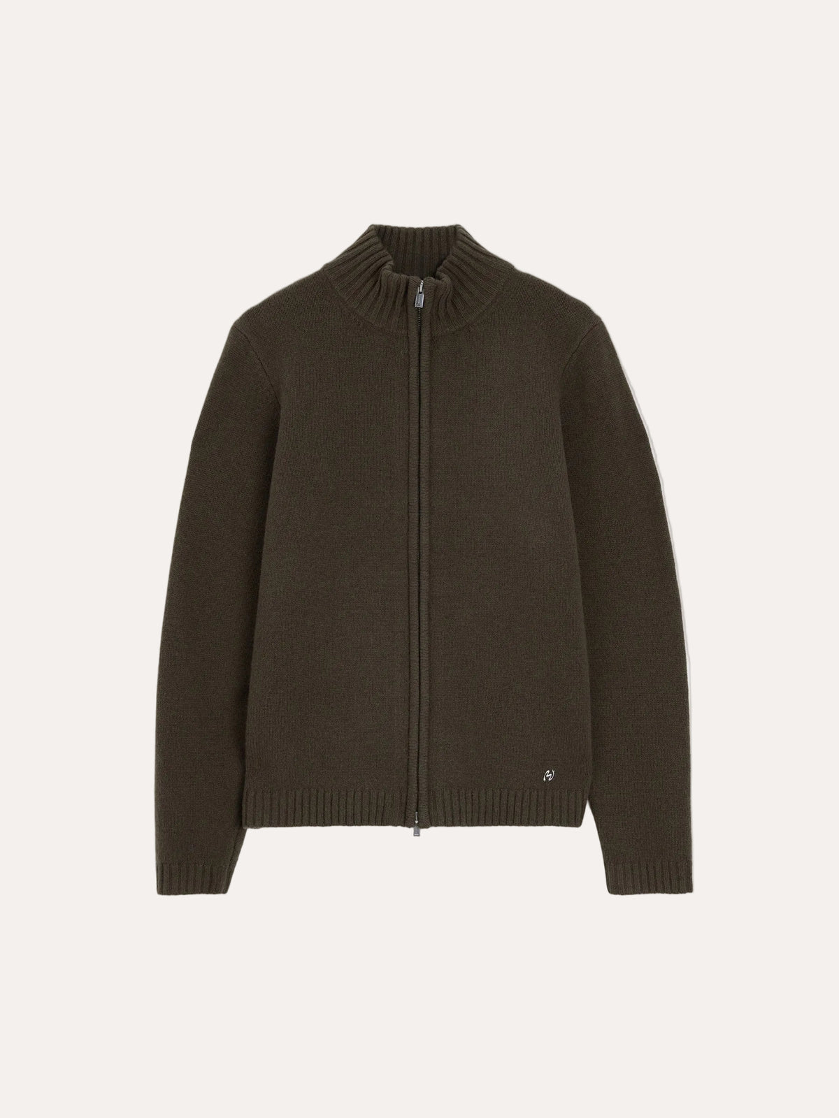 Andreas Zip-Up Cardigan Dk. Green