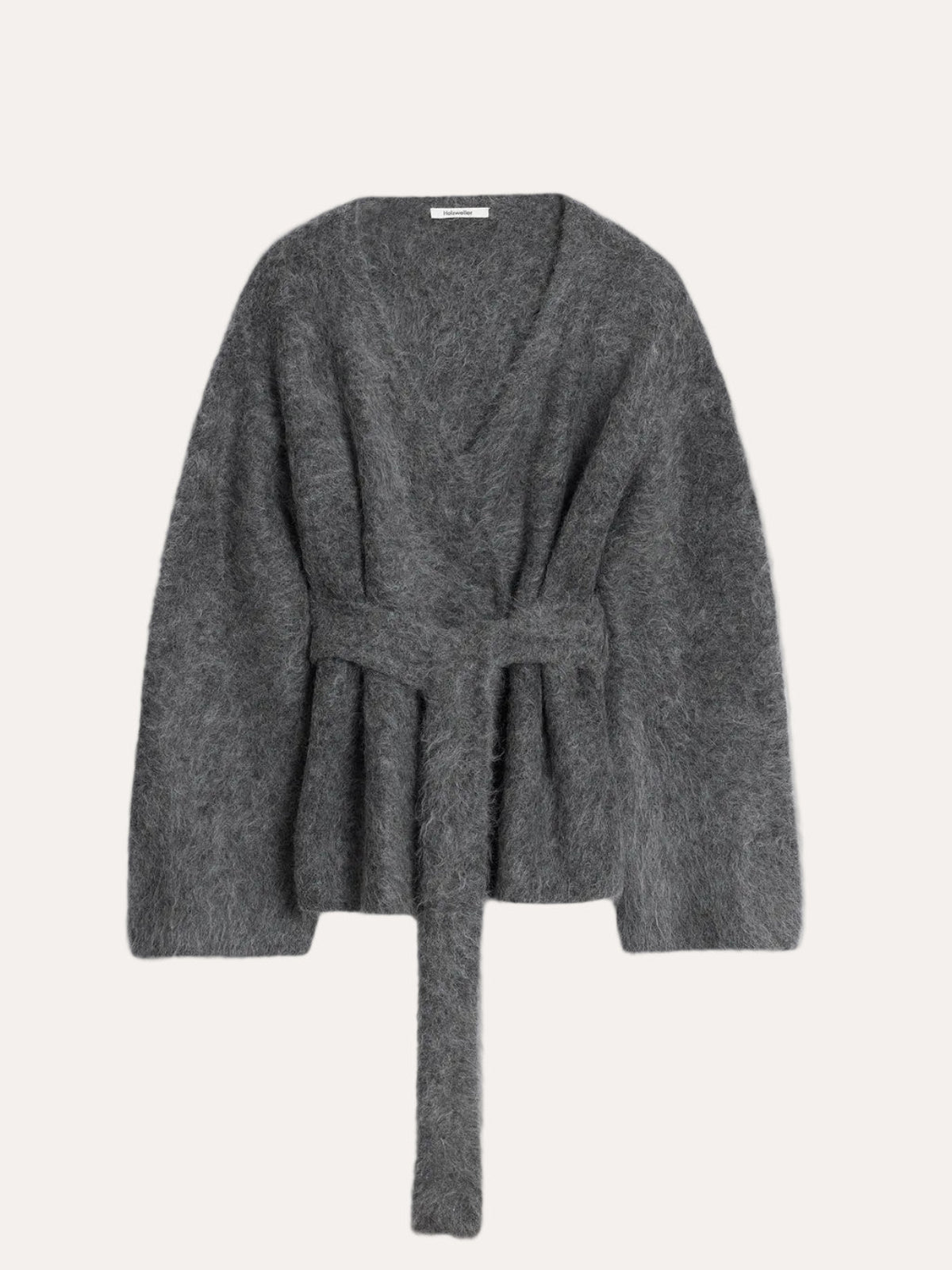 Mona Alpaca Cardigan Dk Grey