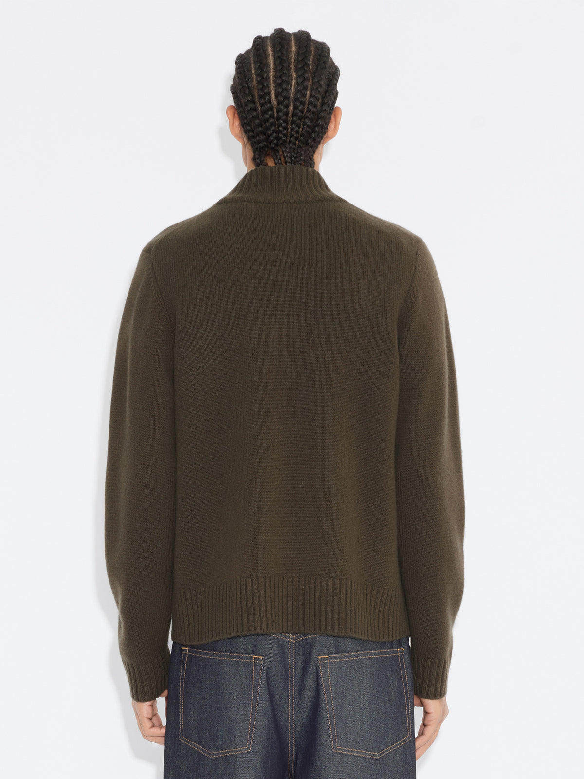 Andreas Half-Zip Sweater Dk. Green