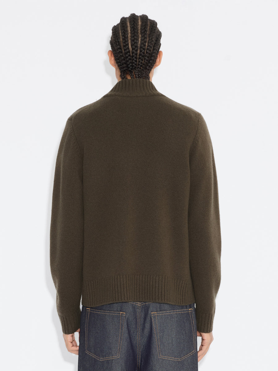 Andreas Half-Zip Sweater Dk. Green