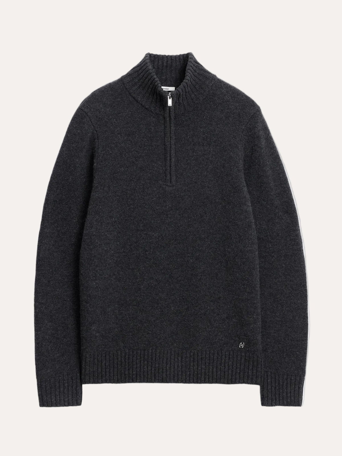 Holzweiler Andreas Half-Zip Sweater Dk. Grey - packshot