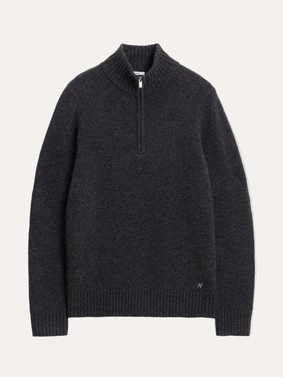 Holzweiler Andreas Half-Zip Sweater Dk. Grey - packshot