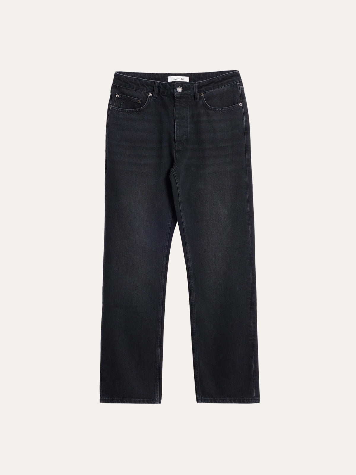 Holzweiler Rowan Tapered Jeans Black Washed - forfra