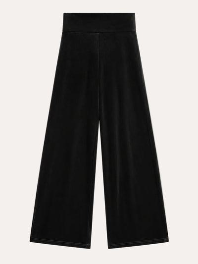 Amber Velour Pants Black