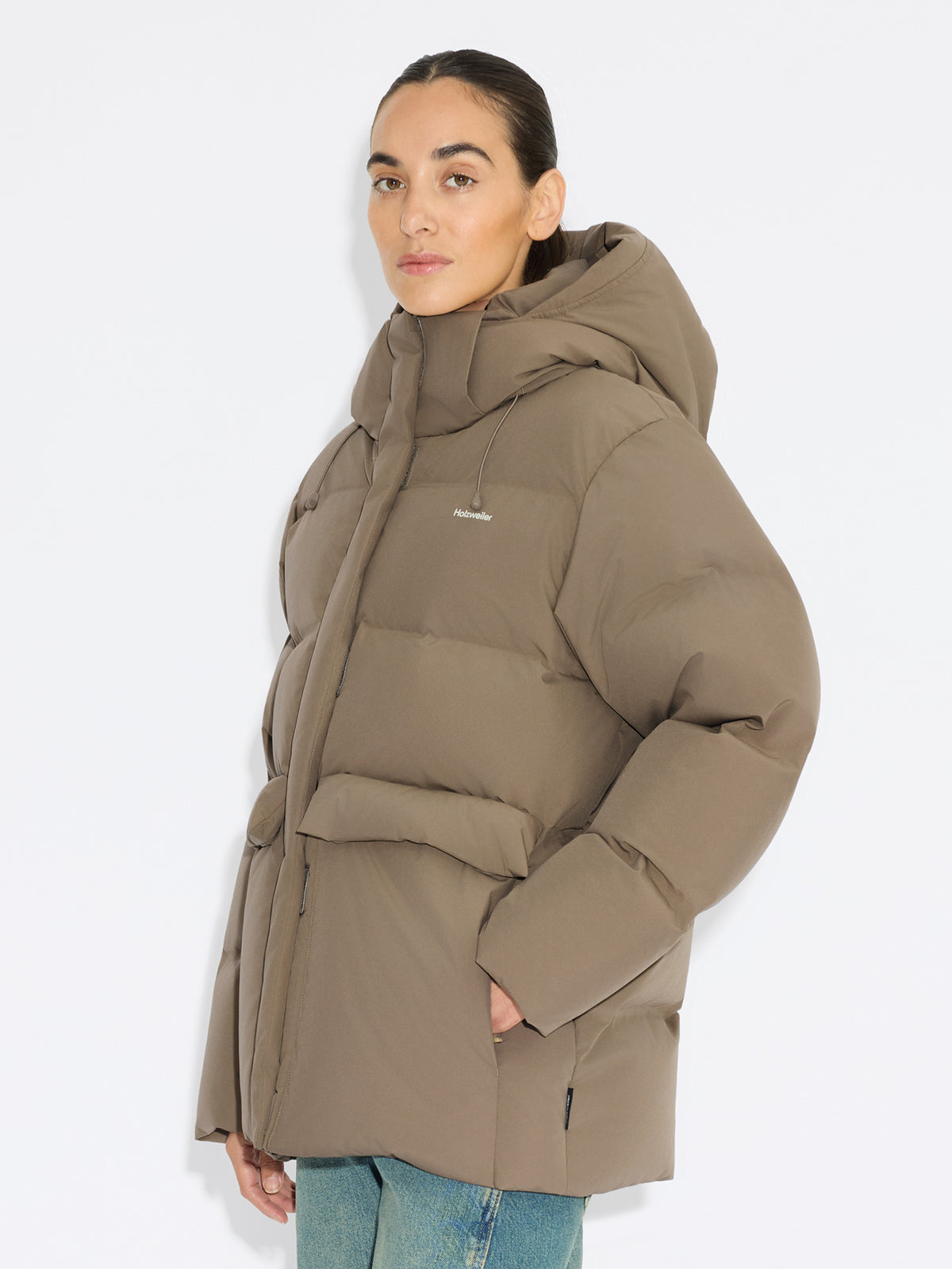 Besseggen Down Jacket- Dk sand