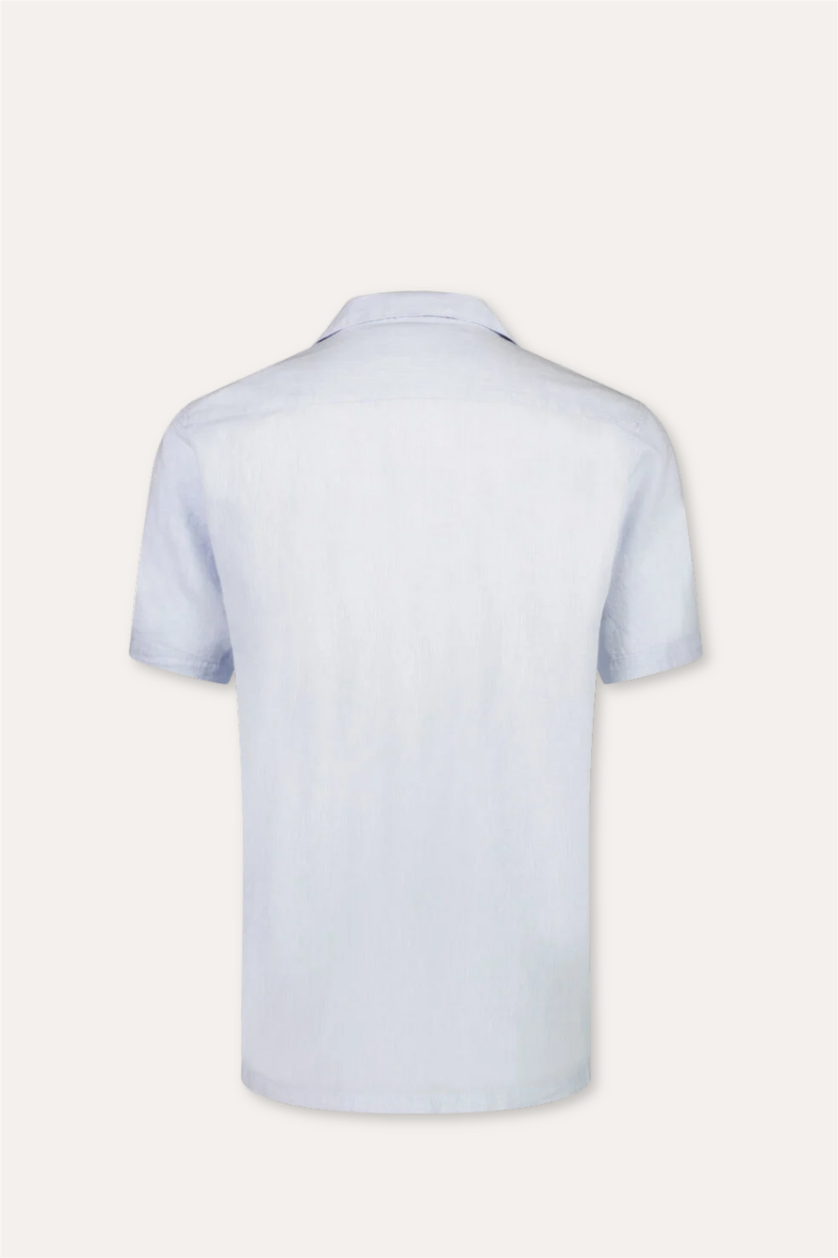 Casual Linen Blend Resort S/S Light Blue
