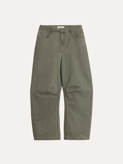 Ruby Barrel Trousers Dk Green - Holzweiler