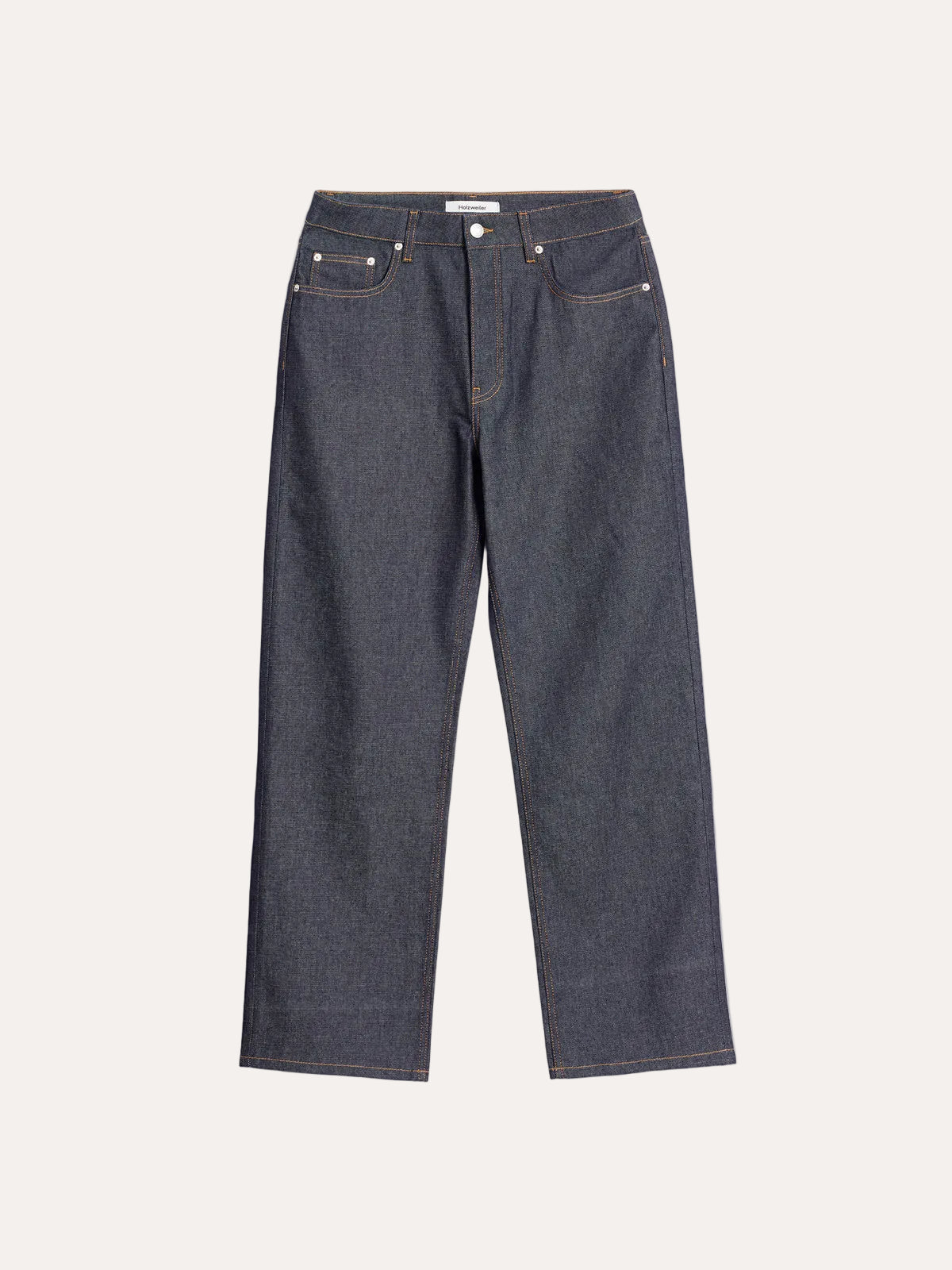 Holzweiler Pine Straight Jeans Dk. Blue - forfra