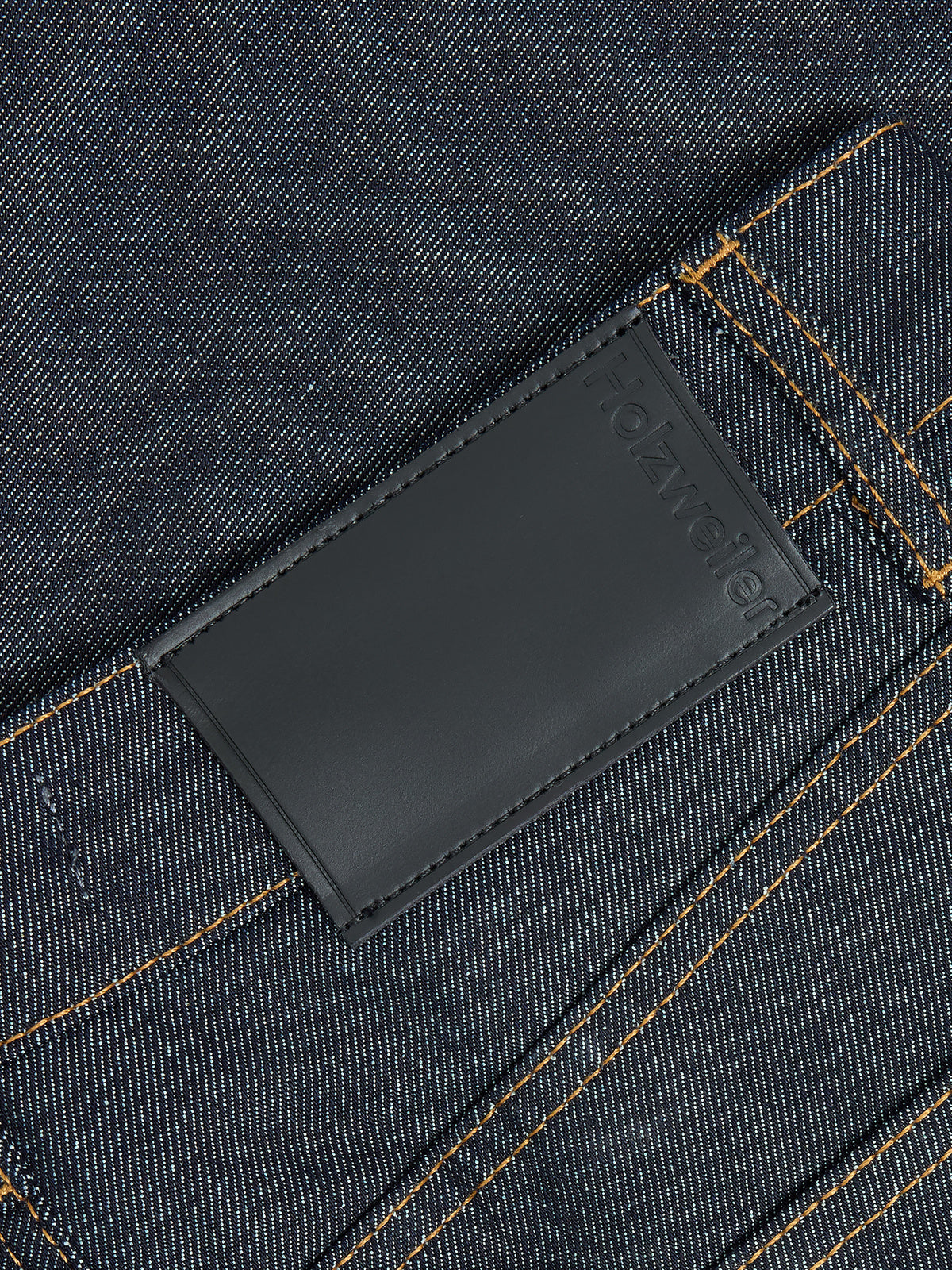 Holzweiler Pine Straight Jeans Dk. Blue - detalj skinnlapp